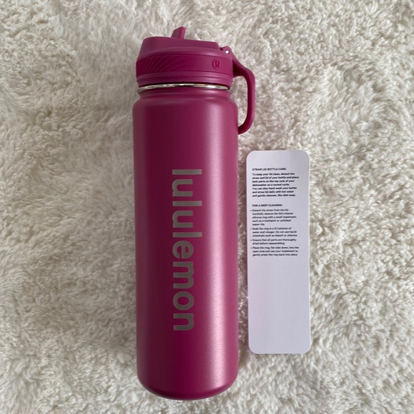 ❤️ Back to Life Sport Straw Lid Bottle *24oz Pink WLDB NWT